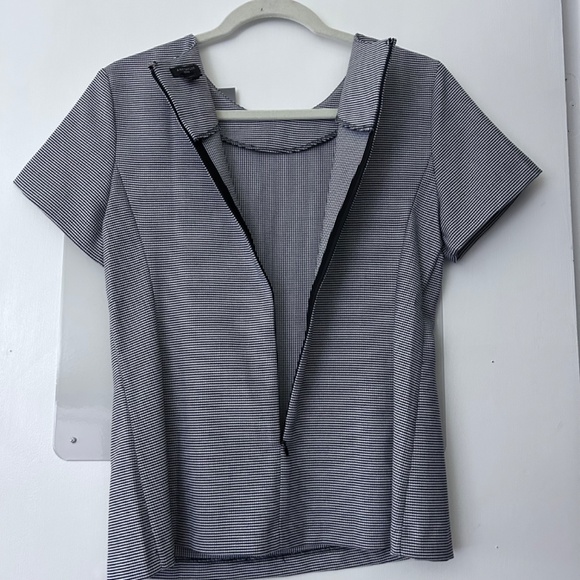 Black and white striped dress top - Picture 4 of 4